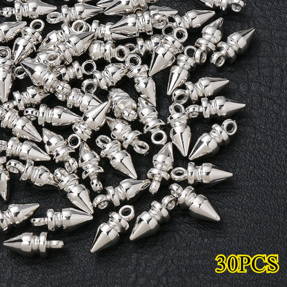Gold & Silver CCB Plastic Pendants