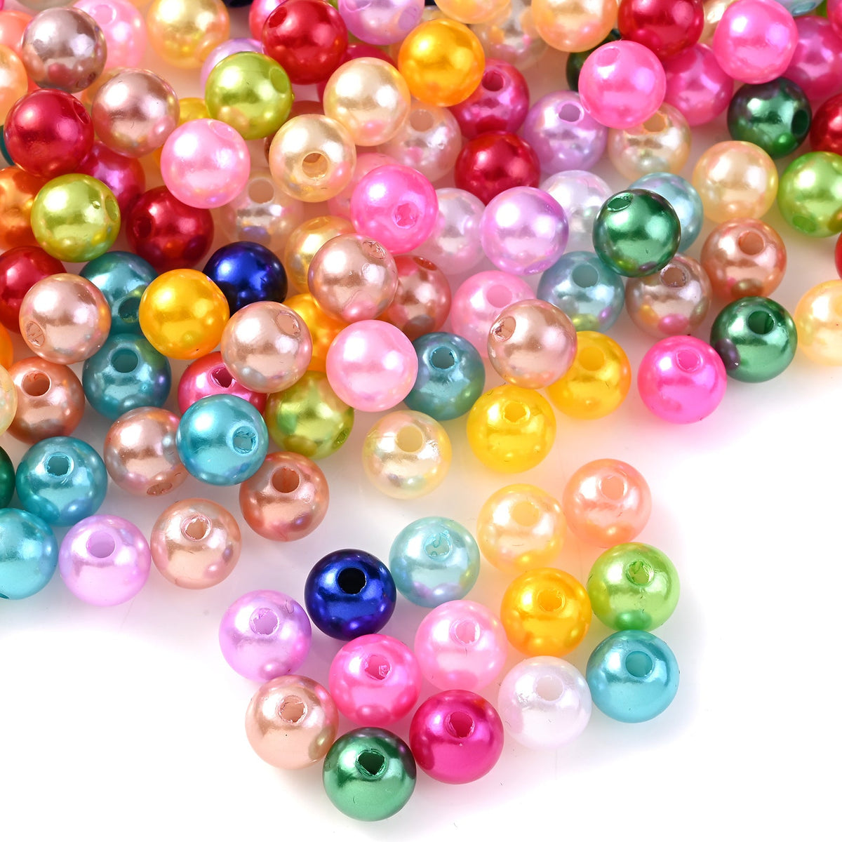 Colorful Imitation Pearl Acrylic Beads