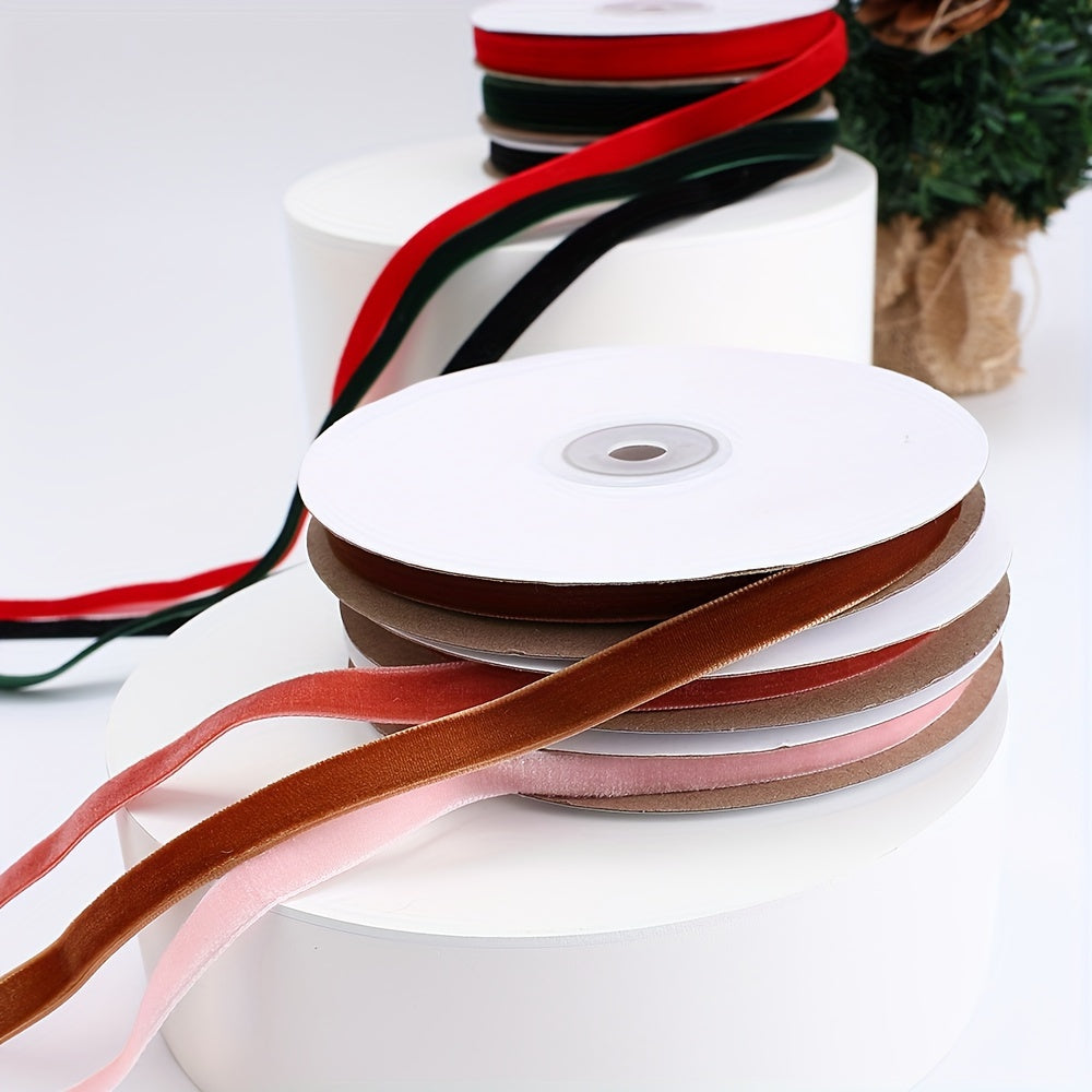 Velvet Polyester Ribbon Roll