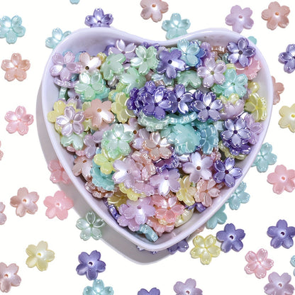AB Flower Acrylic Beads