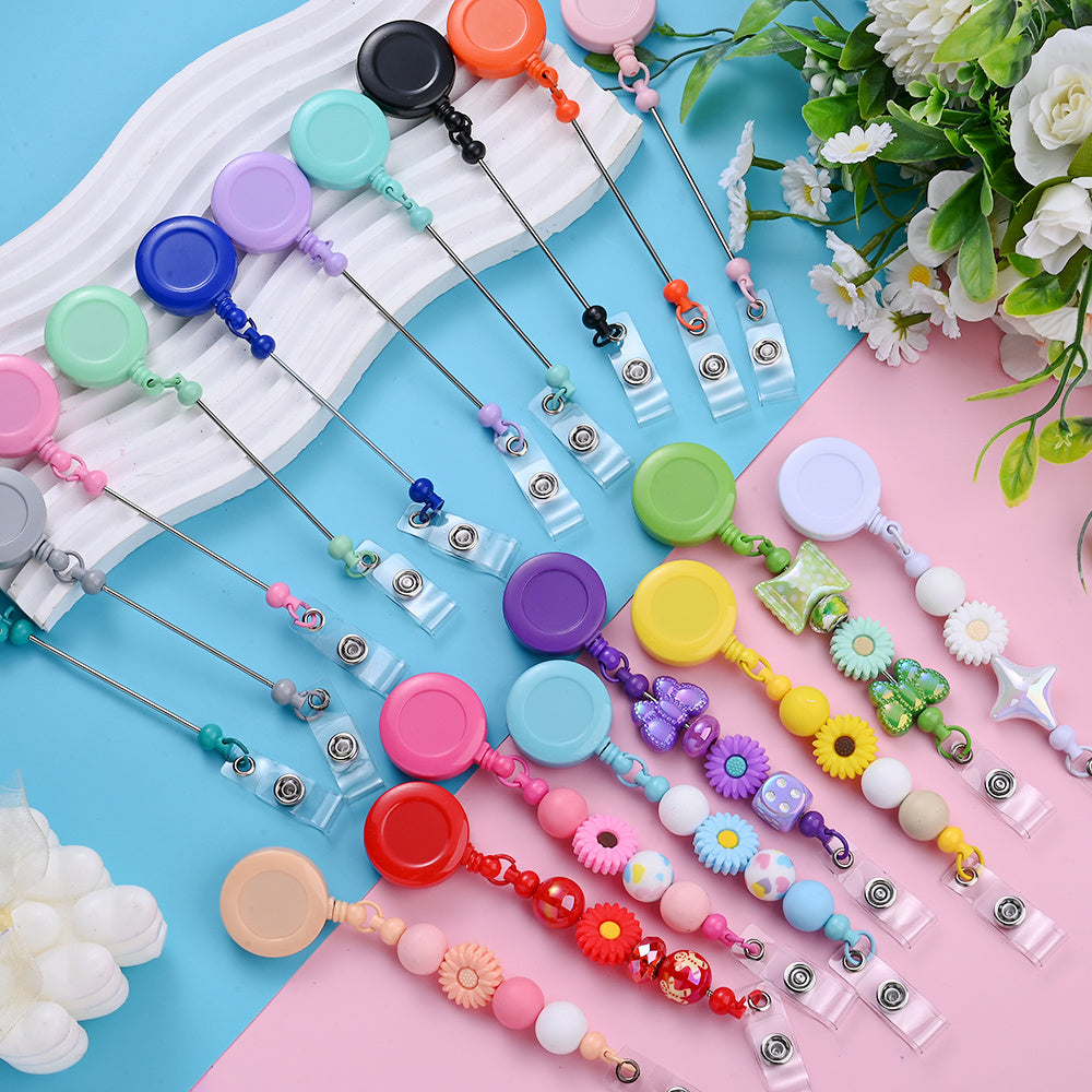 Beadable DIY Badge Holder Set
