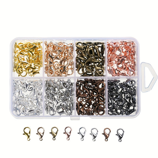 240PCS 8-Color Metal Lobster Clasp Set
