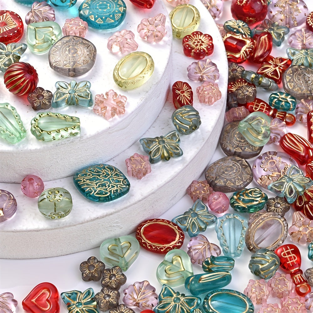 Retro Acrylic Beads Mix