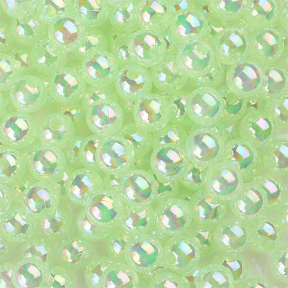 8 mm Colorful Clear Acrylic Beads