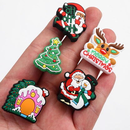 Snowman Santa Silicone Beads