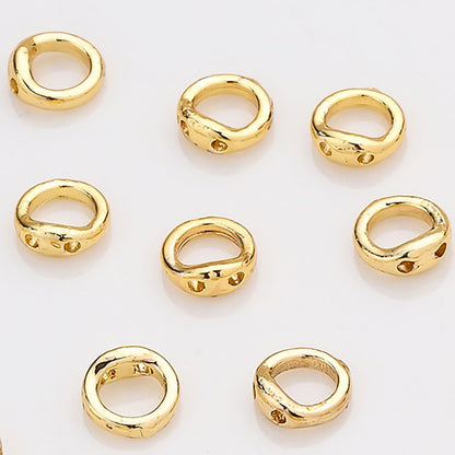 Copper Round Jewelry Clasp Connectors