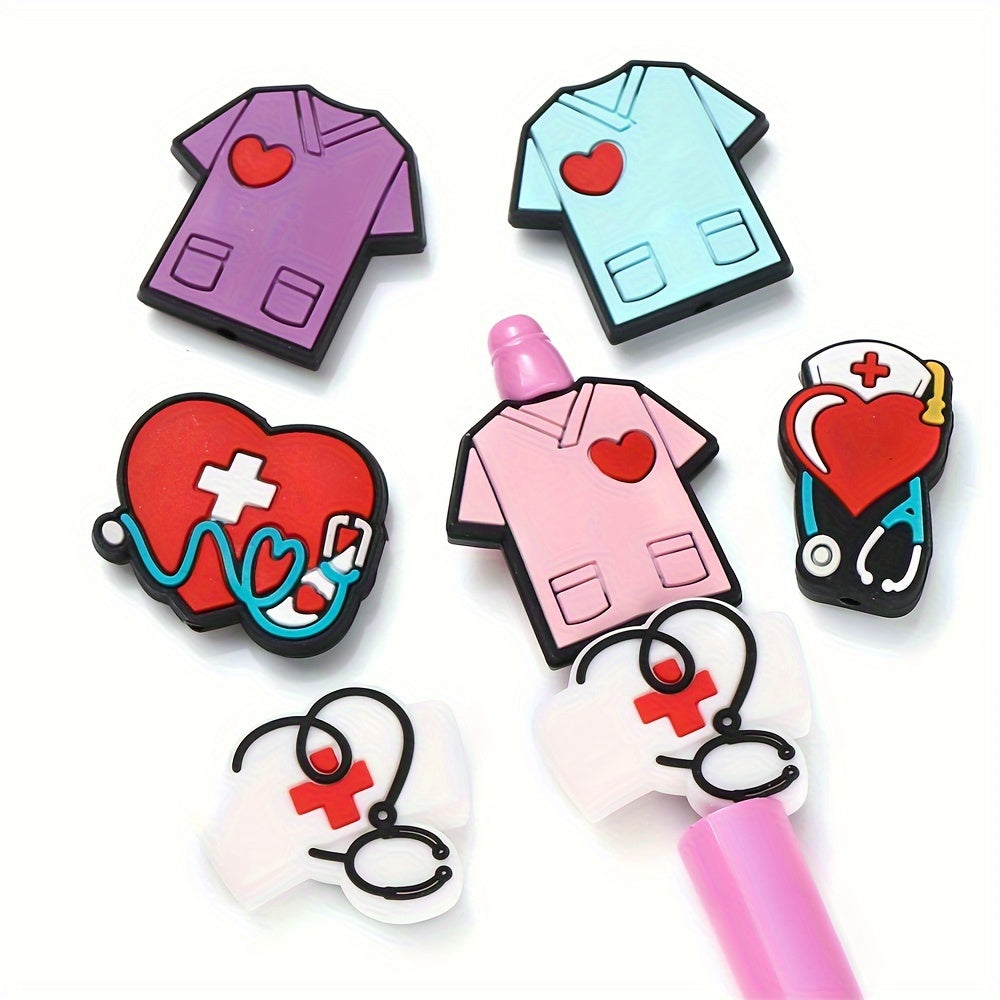 Nurse Theme Silicone Beads