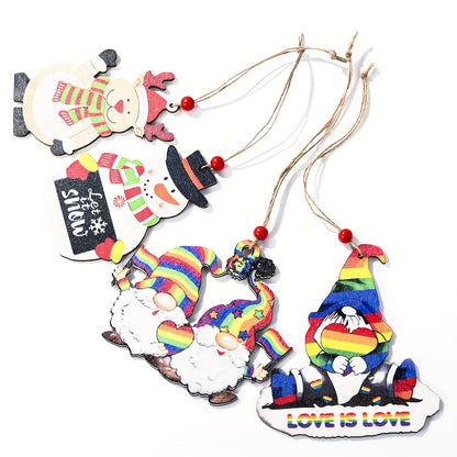 Wooden Merry Christmas Decorative Pendant