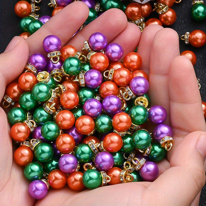 Halloween Acrylic Pearl Charm Set