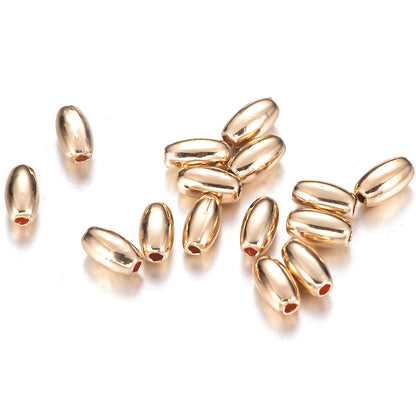 100pcs Oval Seed Spacer Beads Rice Beads