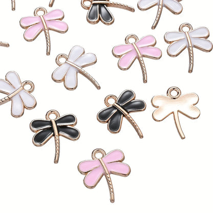 Dragonfly Oil Drop Pendant Charms