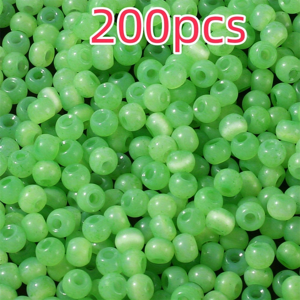 Mini Cat Eye Glass Spacer Beads