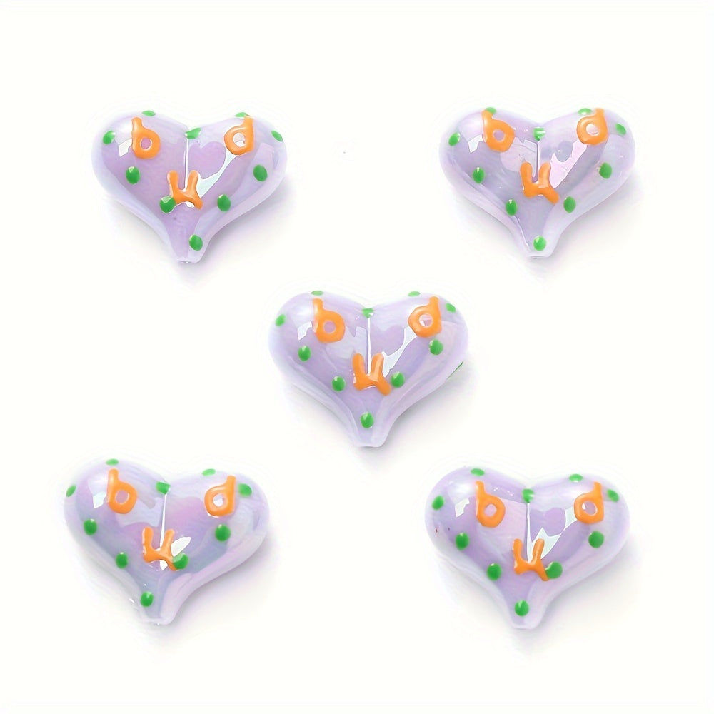 AB Love Letter Acrylic Beads