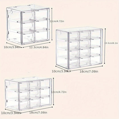 6/9/12-Grid Clear Acrylic Jewelry & Craft Storage Organizer