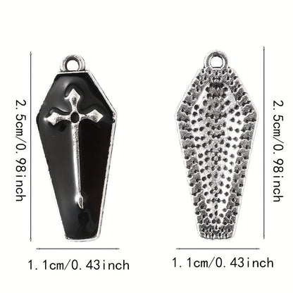 Halloween Coffin Alloy Charms