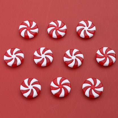 10PCS Christmas Acrylic Candy Cane Hanging Ornament Set