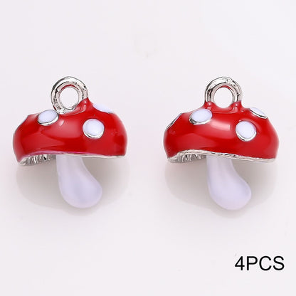 Alloy Mushroom Pendants