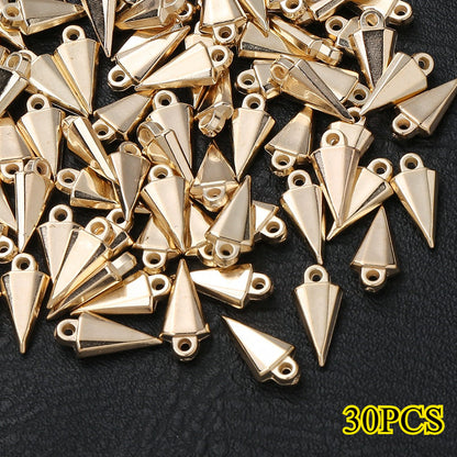 Gold & Silver CCB Plastic Pendants