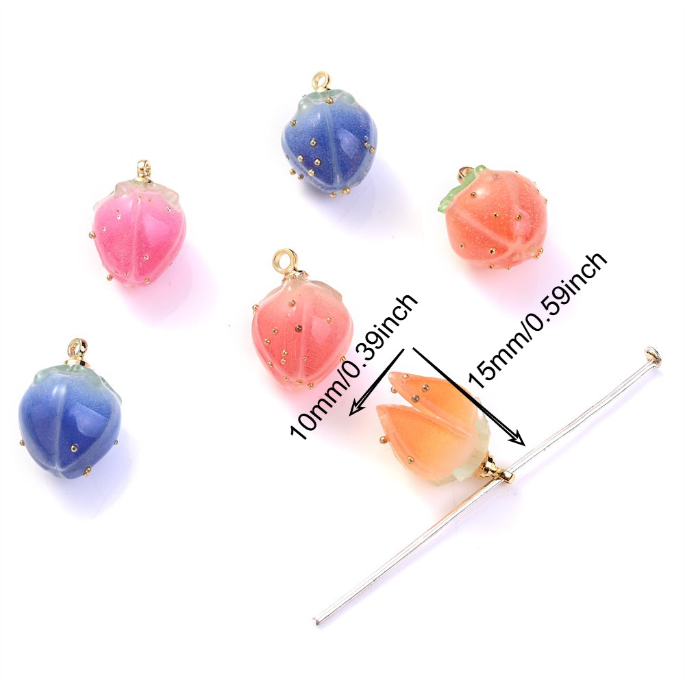 Acrylic Flower Bud Charms