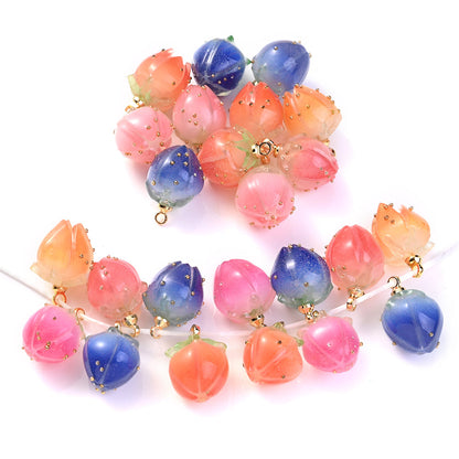 Acrylic Flower Bud Charms