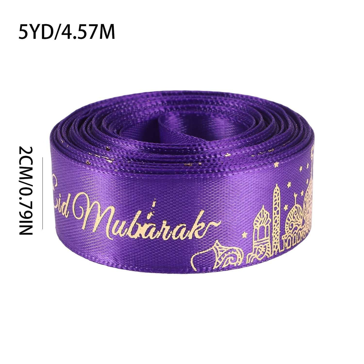 Happy Eid Mubarak Grosgrain Ribbon