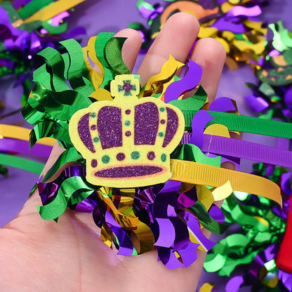 Mardi Gras Carnival Hair Clips