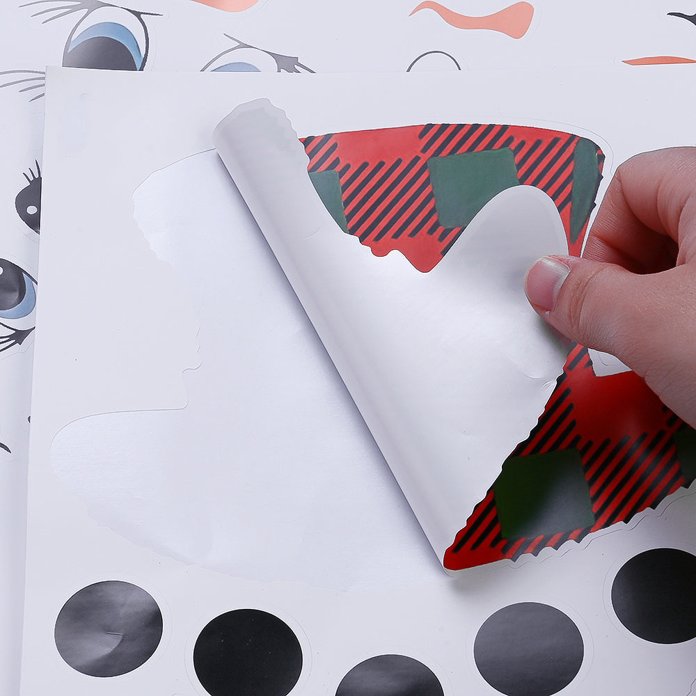 Snowman Emoji PVC Stickers