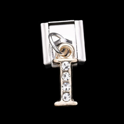 1PC Rhinestone A-Z Letter Modular Bracelet Charm Set