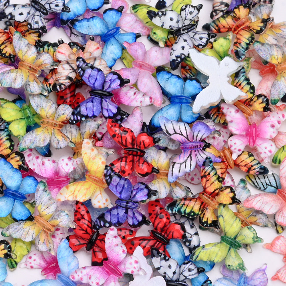 Mixed Butterfly Nail Art Decorations