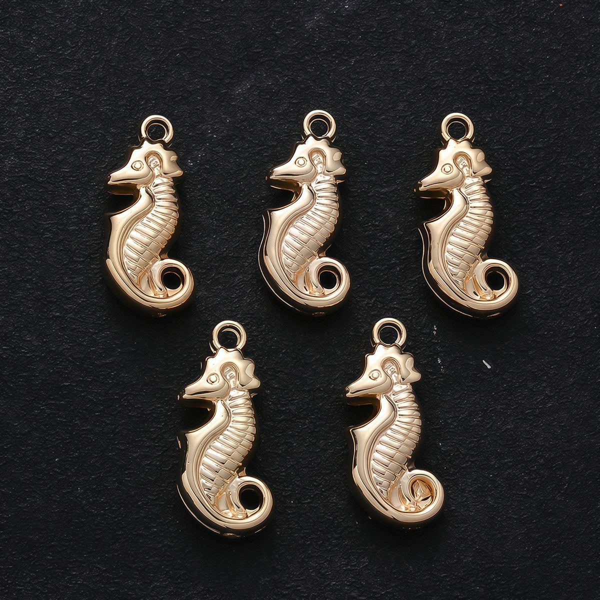 20PCS 3D Retro Seahorse CCB Pendant Set