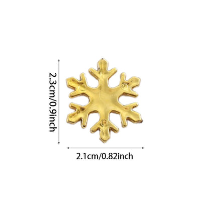Plastic Snowflake Ornaments