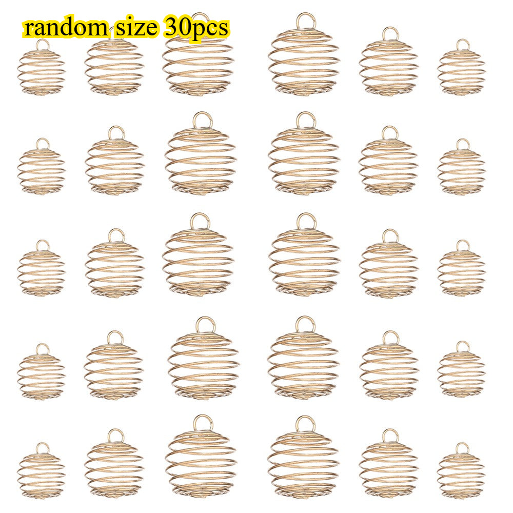 Random Spiral Bead Cages Pendants Holders