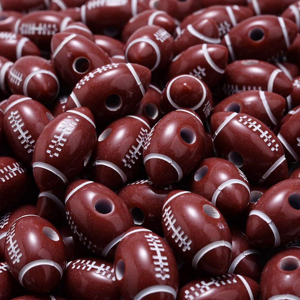 Sports Theme Wooden Beads