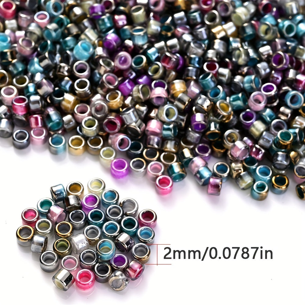 15g 2mm Gradient Tube Glass Bead Set