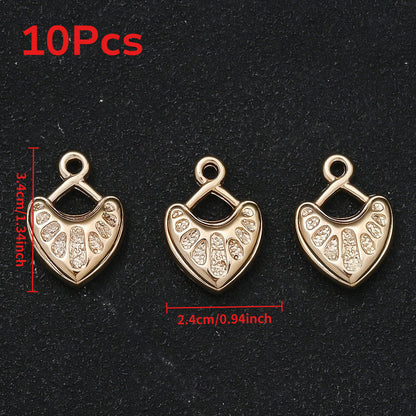 10/20PCS CCB Peach Heart Pendant Set