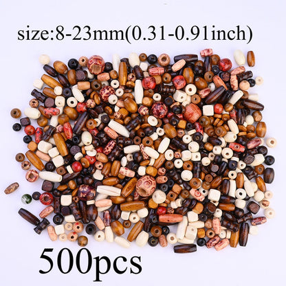 Mixed Irregular Wooden Beads