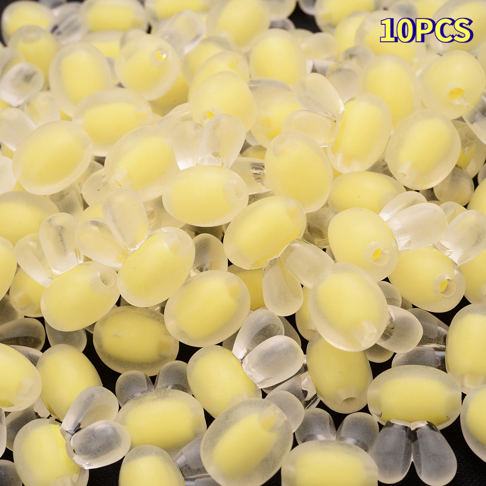 Colored Rabbit Head Acrylic Spacer Beads