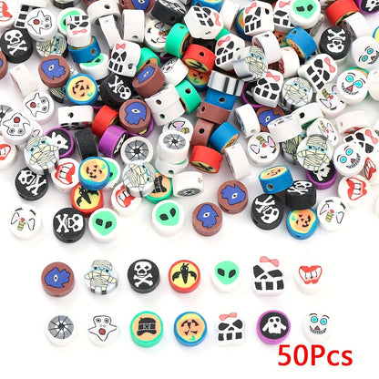 Halloween & Christmas Soft Pottery Beads