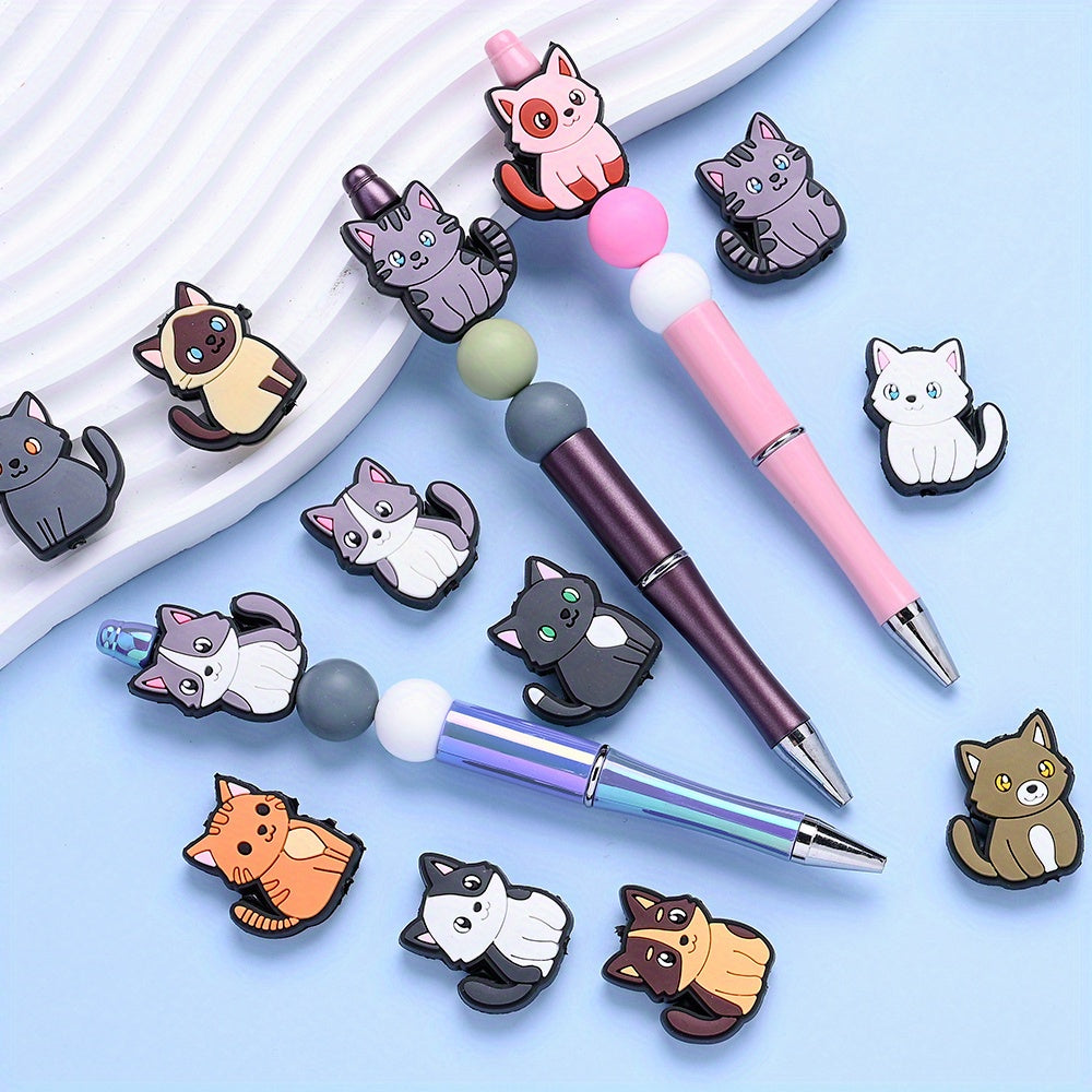 Cat Silicone Focal Beads