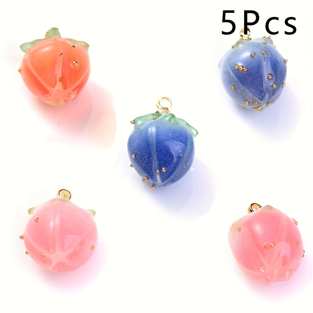 Acrylic Flower Bud Charms