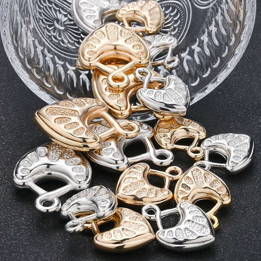 10/20PCS CCB Peach Heart Pendant Set
