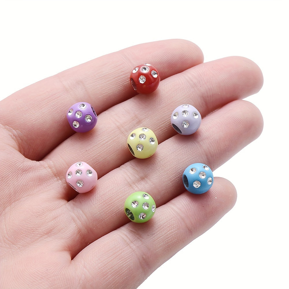100PCS 8mm Acrylic Bead Set