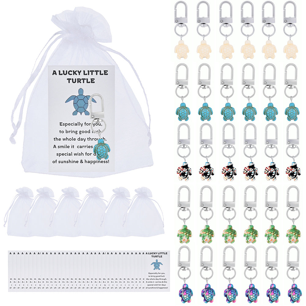 Lucky Turtle Keychain Gift Set
