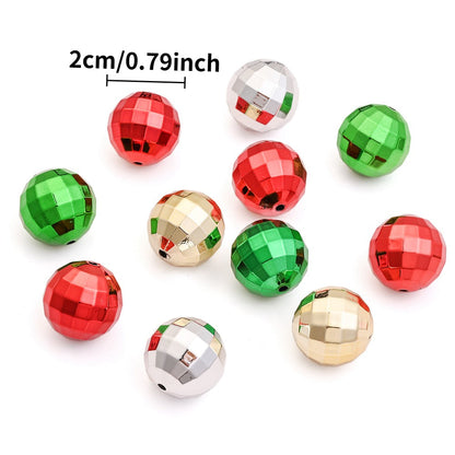 Earth Round Acrylic Beads