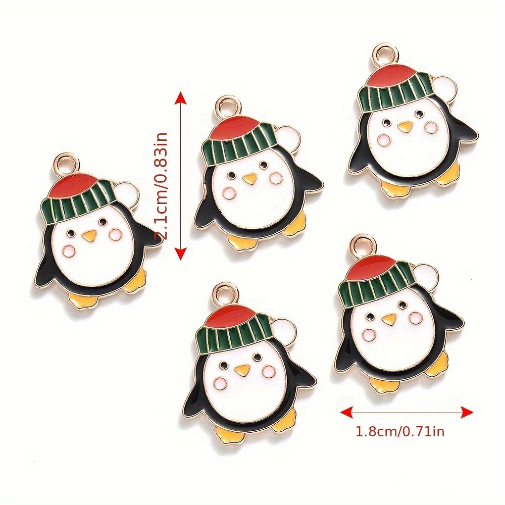 Mixed Metal Christmas Pendants