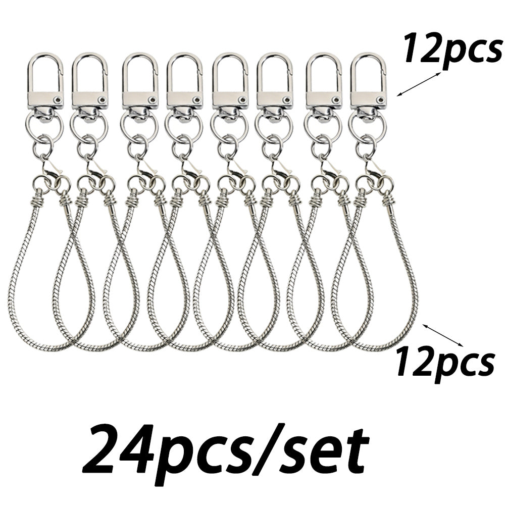 Blank Beadable Keychain Set