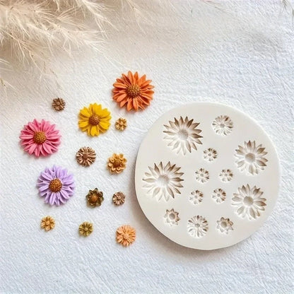 Flower Silicone Mould for Polymer Clay Crafts