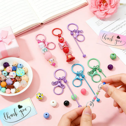 UV Metal Beadable Keychain Set