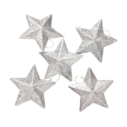 6-Piece Random Shiny Christmas Star Decorations