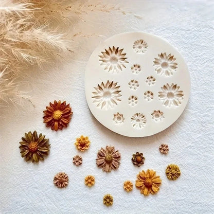 Flower Silicone Mould for Polymer Clay Crafts